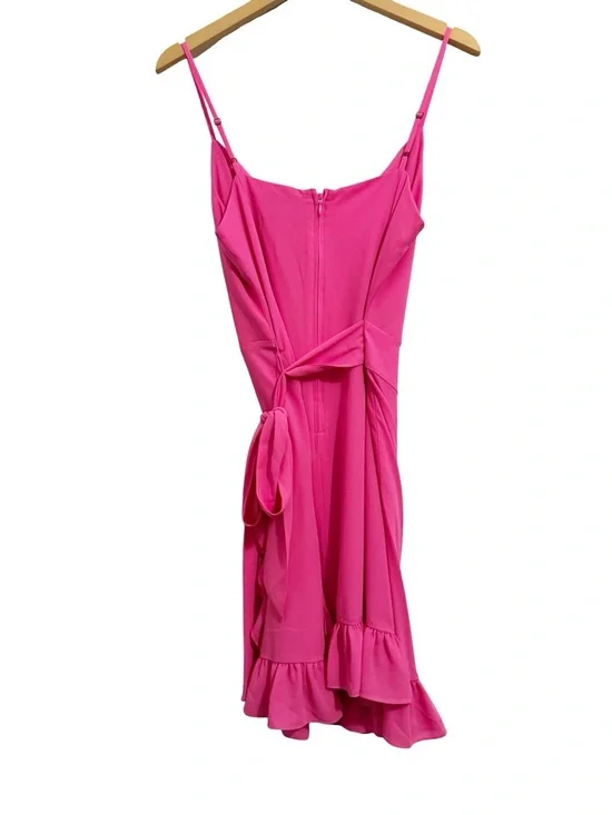 Lilly Pulitzer Alisa Ruffle Wrap Dress Hot Pink 12 - Picture 6 of 16